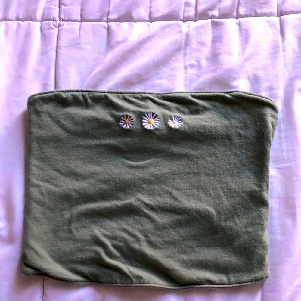 Hollister green tube top